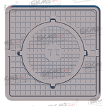Люк чугунный тяжелый ТC 0298-250 трехсекционный